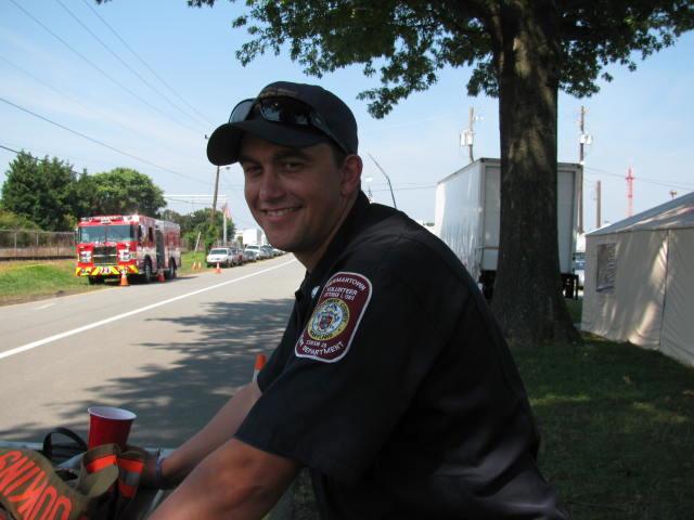 Adam Bradfield appears to really have enjoyed the GVFD day at the fair